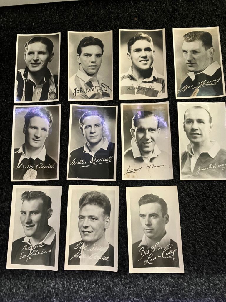 Rare 1950s Evening Citizen Autograph Club Collection (11 Cards)