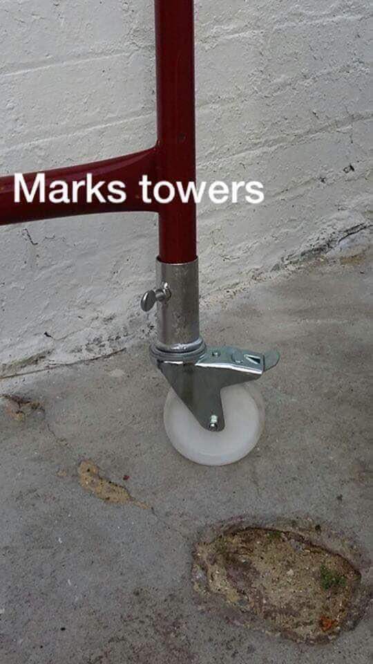 New scaffolding towers