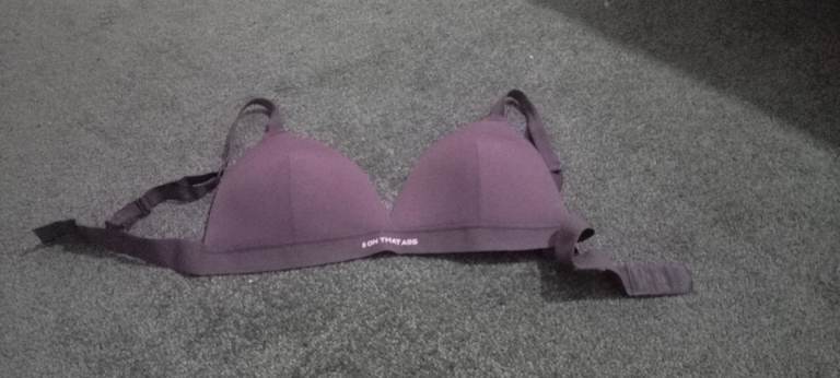 On that ass purple bra