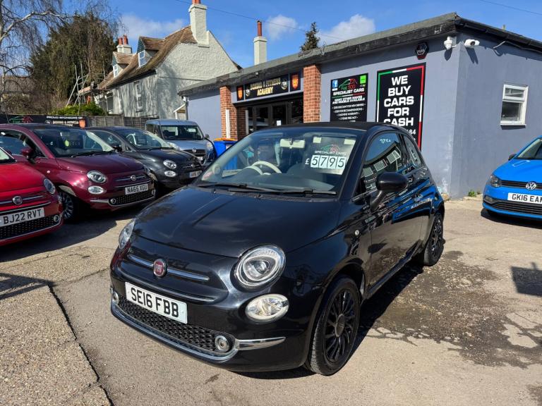 2016 Fiat 500 1.2 Lounge 2dr CONVERTIBLE Petrol Manual
