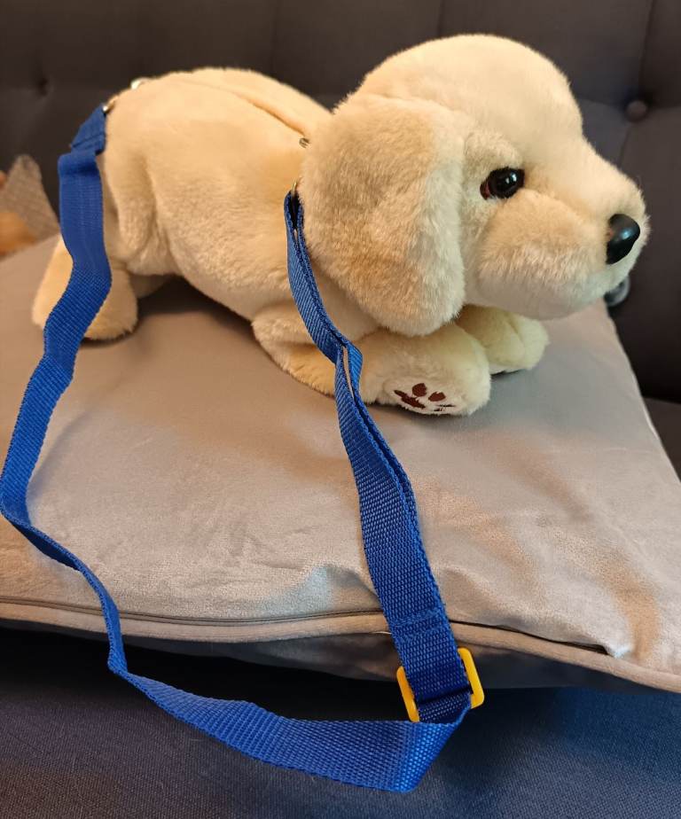 Cute Vintage plush Andrex puppy crossbody Bag. 