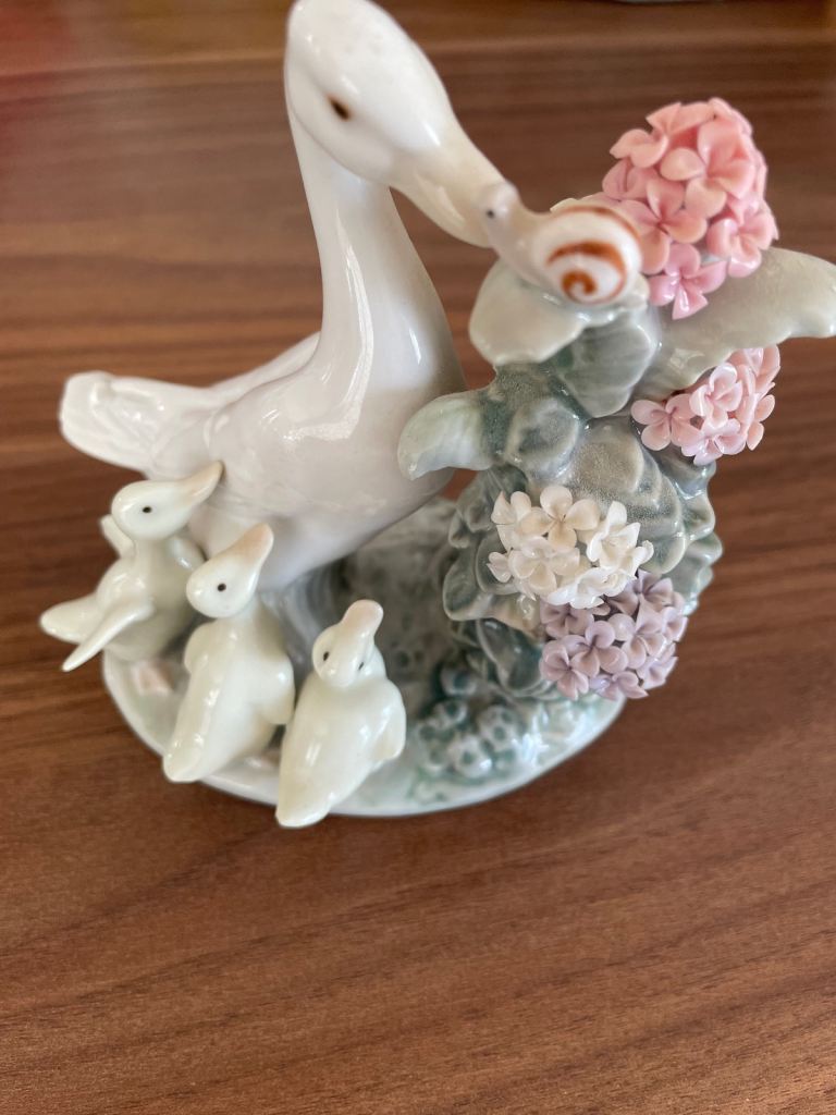 Lladro Duck with Ducklings