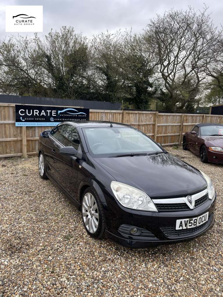 2008 Vauxhall Astra 1.8 VVT Exclusiv Black 2dr CONVERTIBLE PETROL Manual