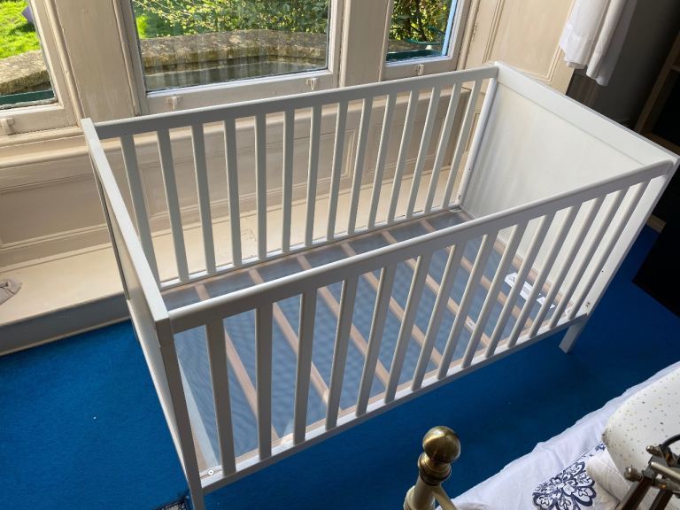  SUNDVIK Cot, white, 70x140 cm
