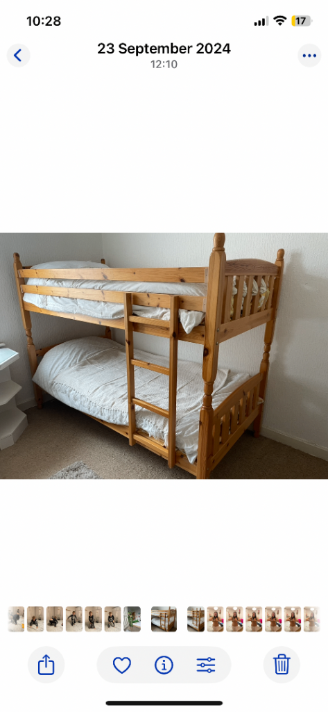image for FREE - pine bunk beds 
