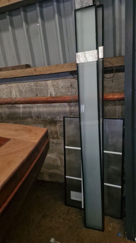 Double glazed units - satin glass