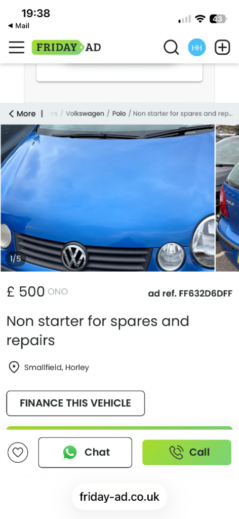 Volkswagen, POLO, Hatchback, 2004, Manual, 1198 (cc), 5 doors