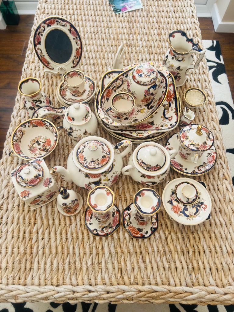 Large Collection of Vintage Mason's Ironstone Mandarin Teaware & Decor