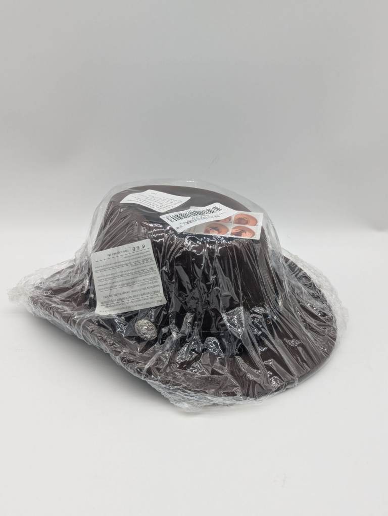New Kids Wide Brim Cowboy Hat – Brown, 3-7 Years