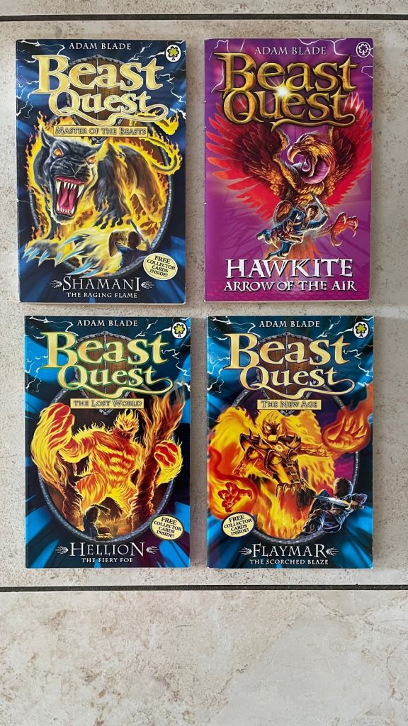 Beast Quest Books x 4 Paper Back Books