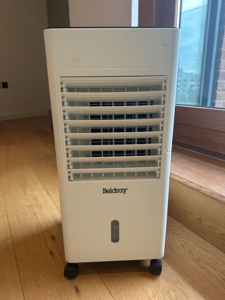 Beldray Portable Air Cooler Fan – White, Good Condition