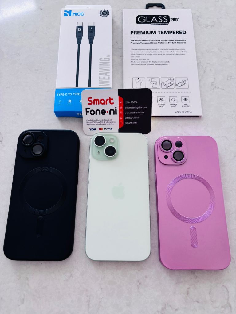 iPhone 15 128GB. 6 month warranty. Lisburn . Delivery available 