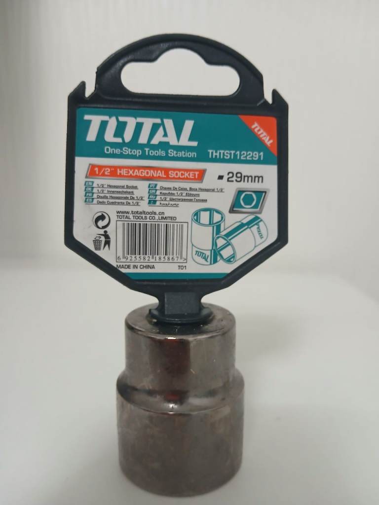 TOTAL 29mm 1/2" Hex Socket THTST12291 | Chrome Vanadium CR-V | NEW