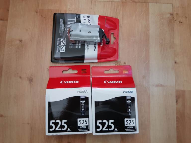 genuine canon 525 black printer ink cartridges