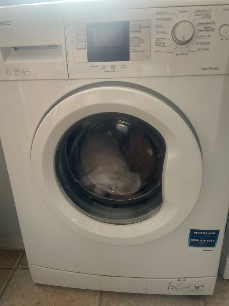 Beko Washing Machine - White, Good Condition