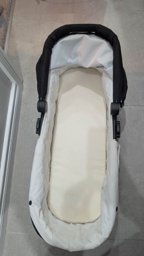 Out n about new born carry cot for double pram