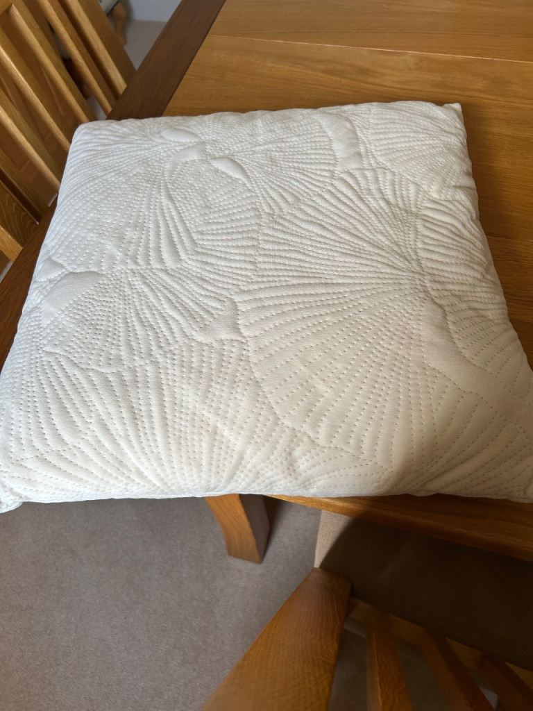 Multicoloured Geometric Pattern Cushion and Cream Cushions