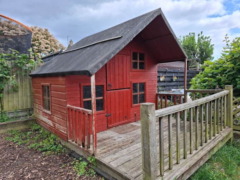 Large wooden play house 2.5M by 1.8M.