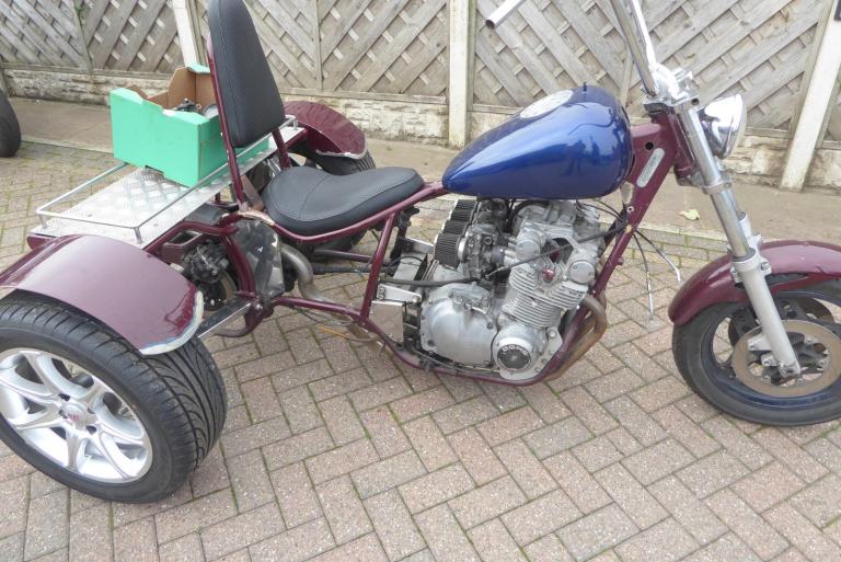 YAMAHA TRIKE GS 1100 G MOTOR Q REG HARD TAIL SOLD AS SPARES REPAIR TRIKE ON V5