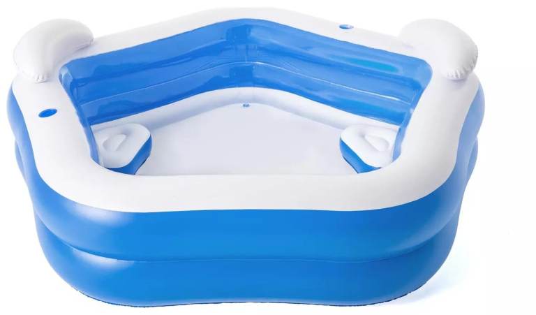 Bestway - Kids Paddling Pool/Family Fun Pool (2.13m x 2.06m x 0.69m) - Hardly Used