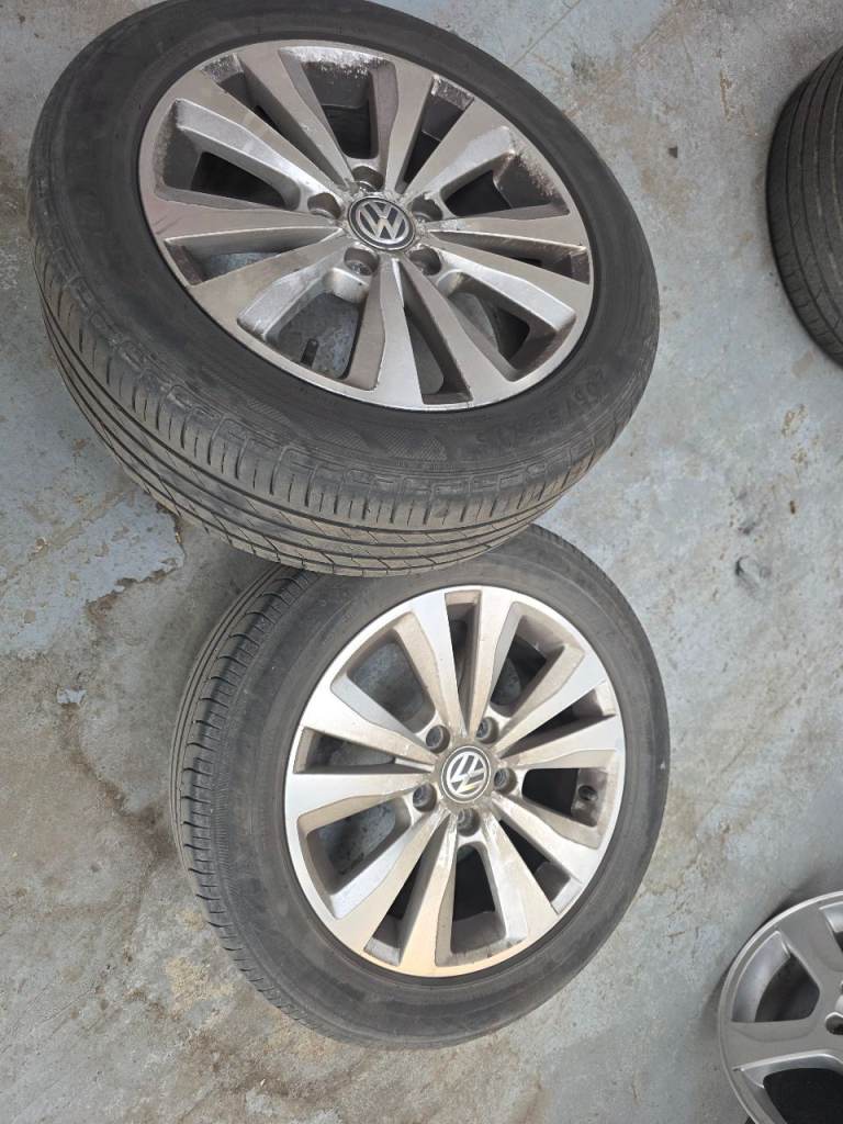 3 vw car alloys  and tyres