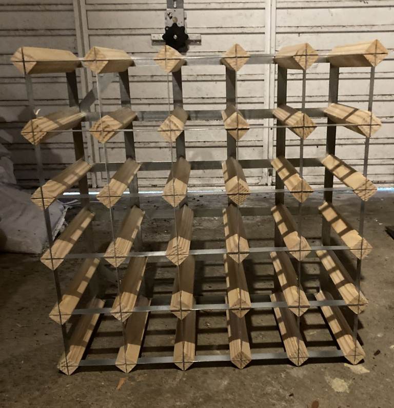 Wooden wine rack - good condition
