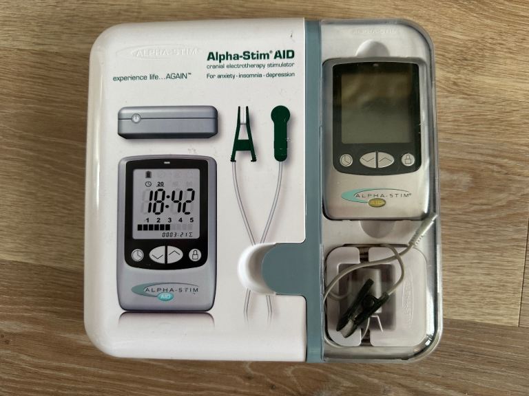 Alpha Stim AID Cranial Electro Therapy Device for anxiety, insomnia, depression