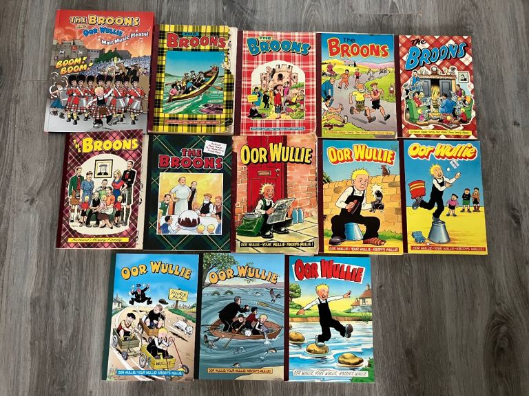 Selection of Oor Wullie & The Broons Books - Dated from 1982 onwards