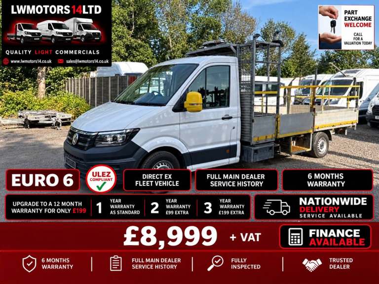 VOLKSWAGEN CRAFTER 2.0 TDI 140 LWB TRAFFIC MANAGEMENT DROPSIDER 2022 22 REG