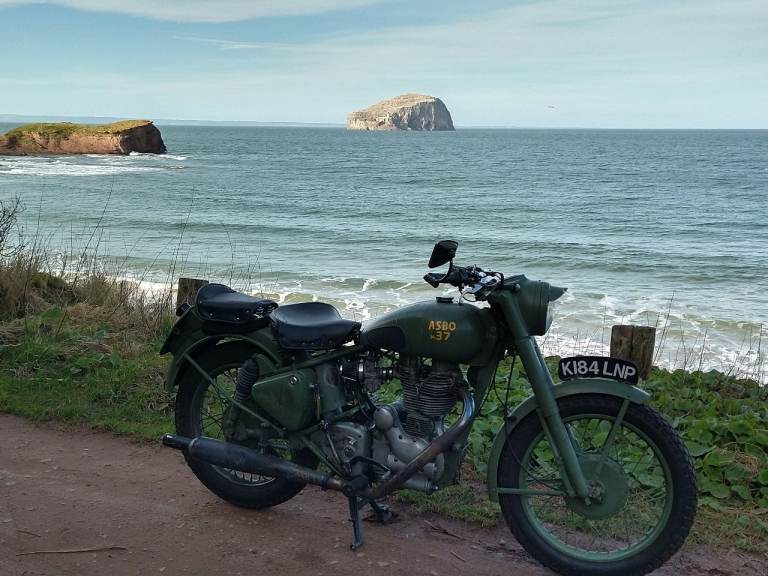 One of a kind big bore Royal Enfield 500 bullet 