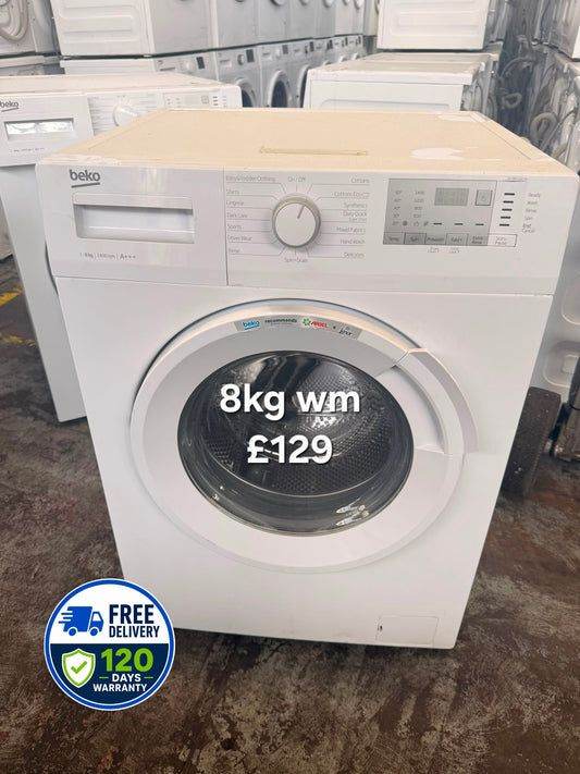 Beko 8kg washing machine 🌟 Free Delivery 🌟 120 Days Warranty 🌟 