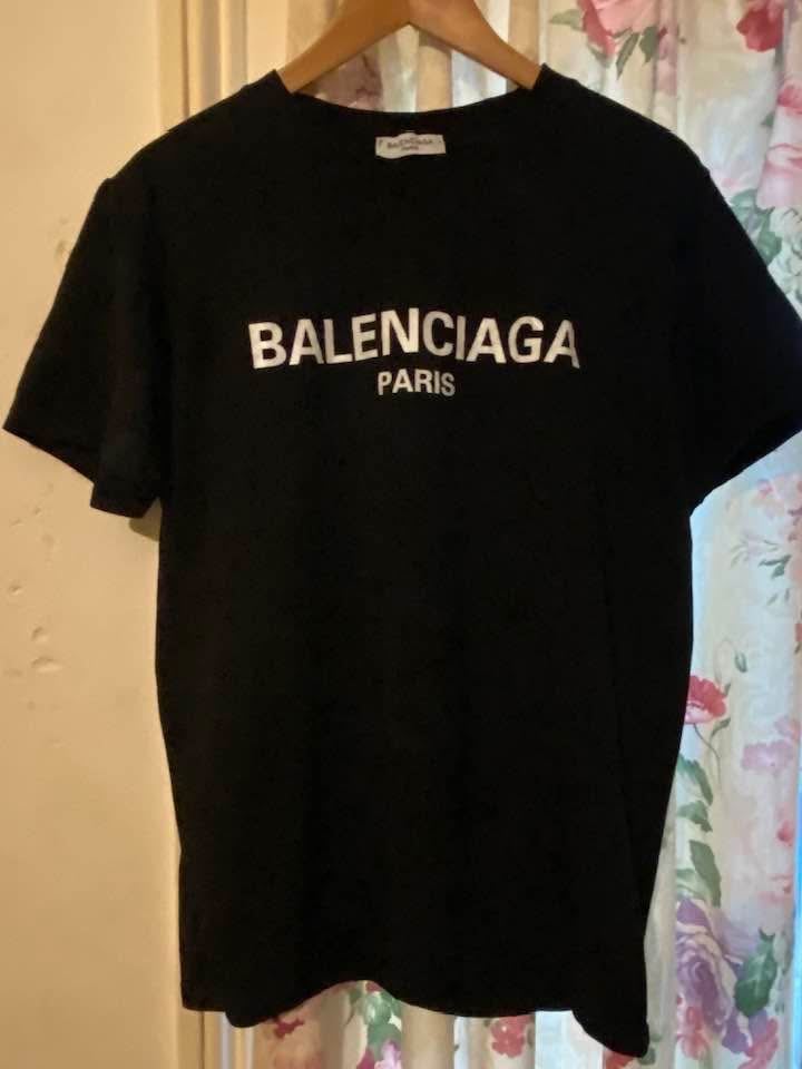 New Mens Balenciaga Black Stretch T-Shirt Size L