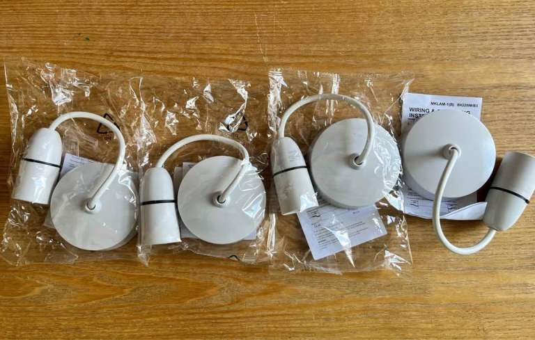 Pendant Light fittings x4