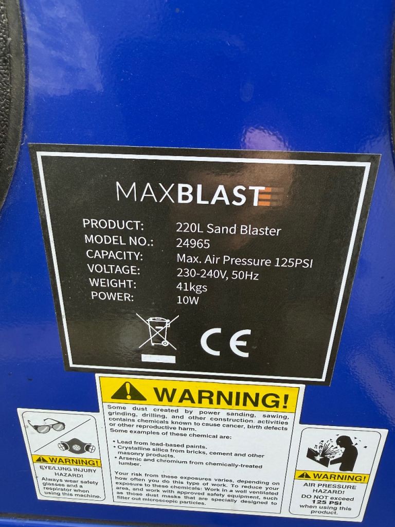 MAXBLAST Sand Blasting Unit