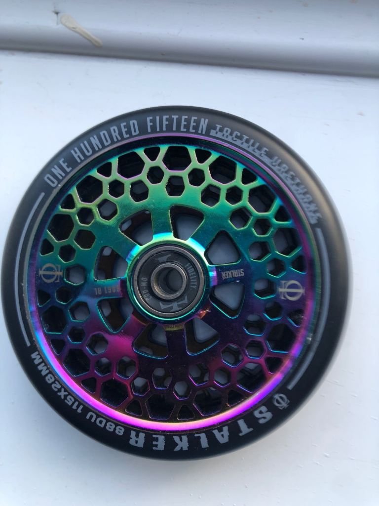 Stalker scooter Wheels 115x28mm - Multicoloured, As Good As New, £15.00 ...