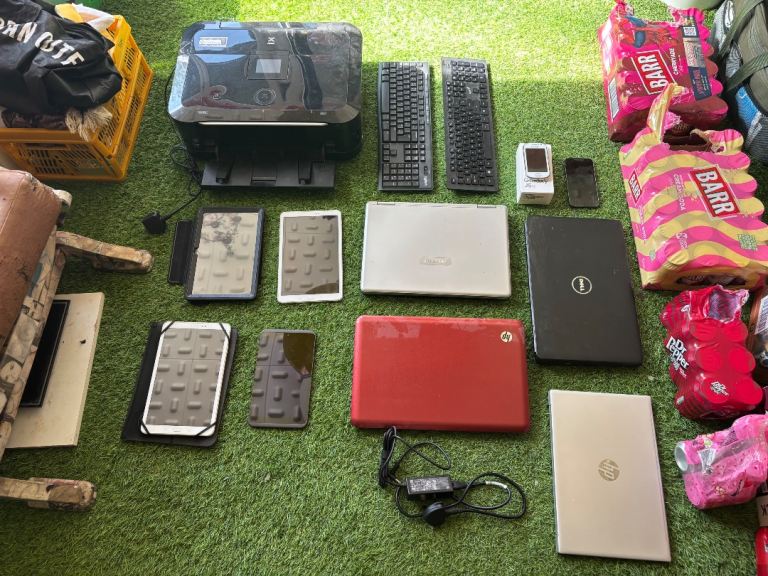 joblot printer keyboards laptops tablets phone FOR PARTS