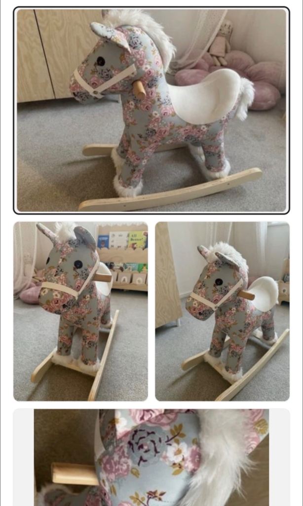 Lovely Floral Rocking Horse – As Good As New