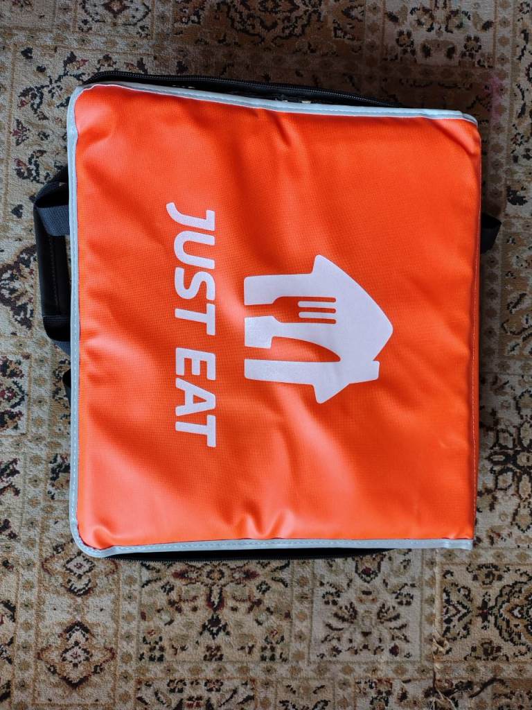 Just Eat Brand New XL Thermal Food Delivery Bag