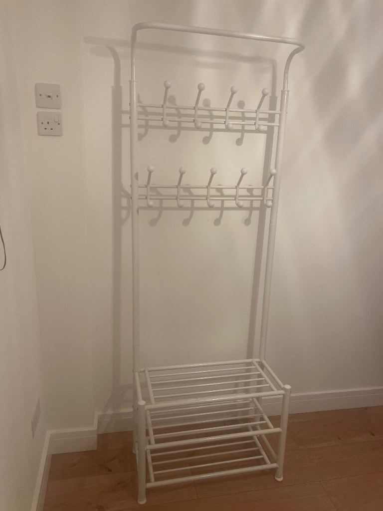 Coat hanger and shoe storage