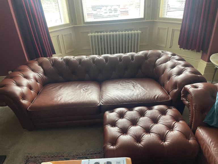 Leather Chesterfield Sofa