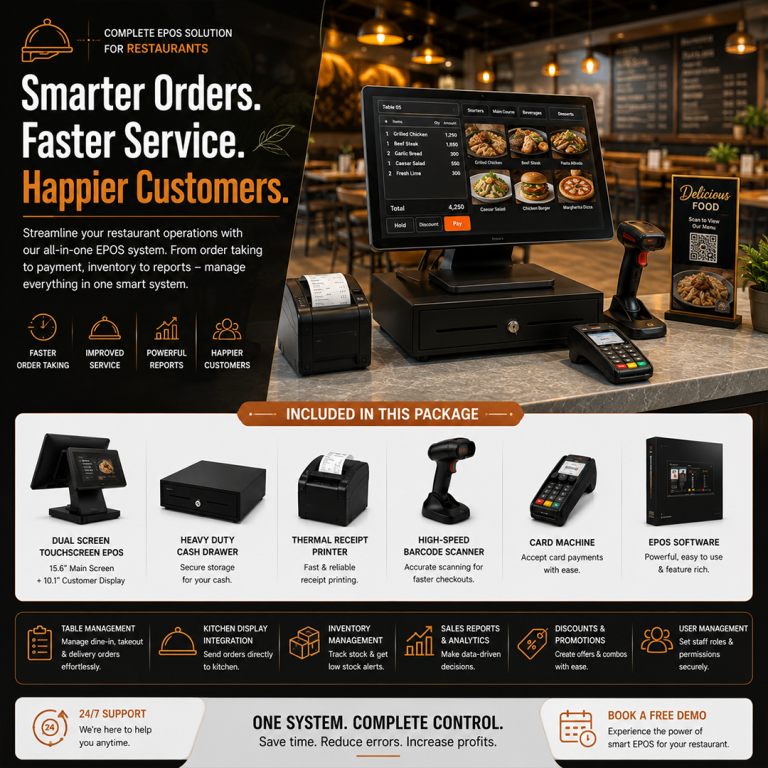 Complete EPOS Solution for Restaurants - New System