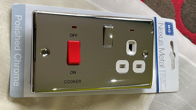BG Cooker Connection Unit 13A Socket +45A Switch & Power Indicator -New.