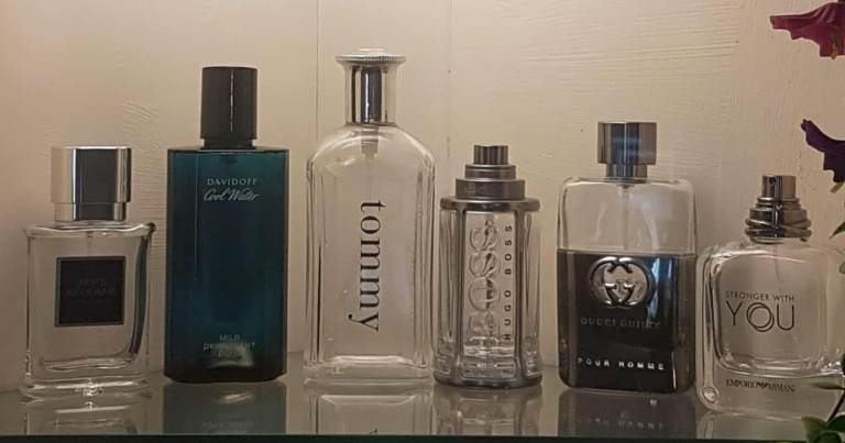 6 EMPTY Eau De Toilette Spray Bottle