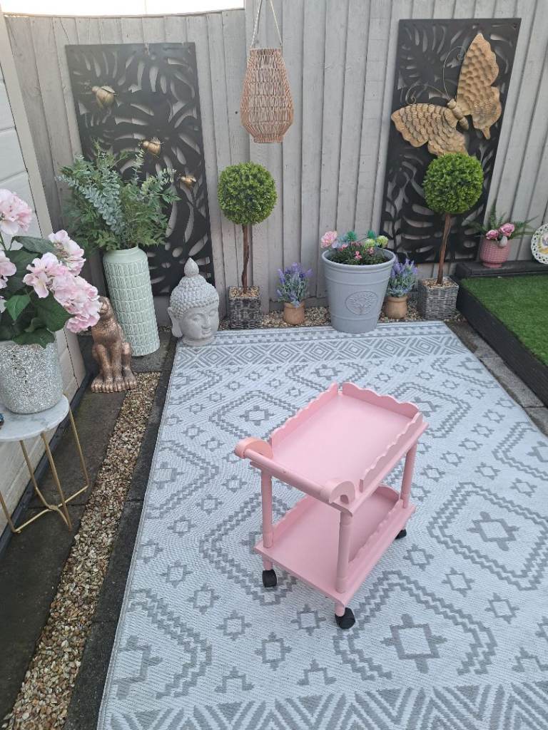 Childs wooden tea trolley