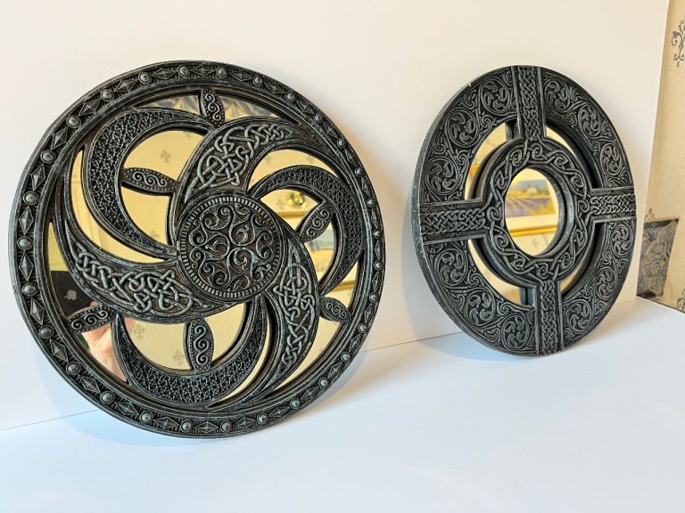 Nemesis Now Celtic knotwork mirrors 
