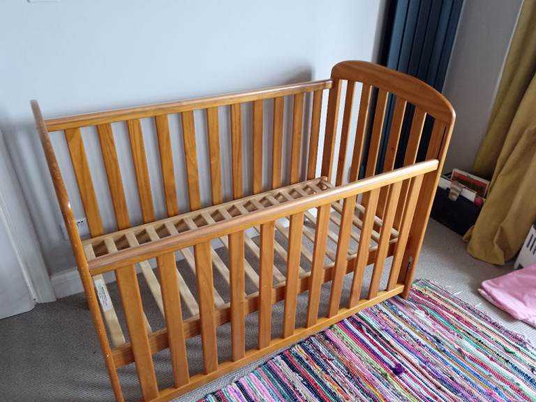 Solid Wood Cot with Adjustable Mattress Base
