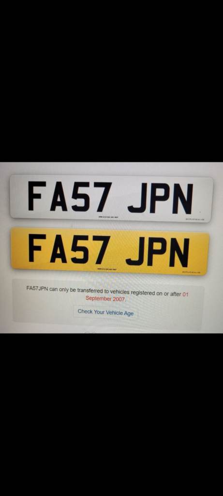 FA57 JPN private reg