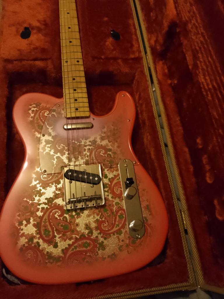 image for 2017 paisley fender telecaster mij