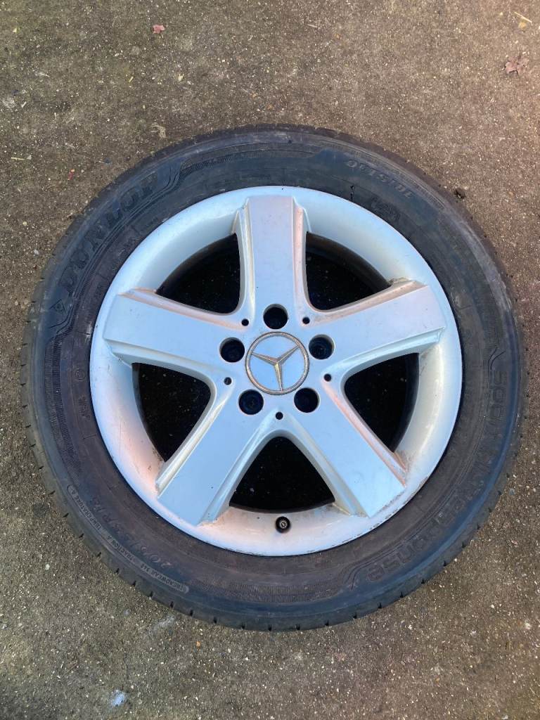 Mercedes 16 inch Alloy Wheel 5 Stud & Dunlop Tyre 205 55 16