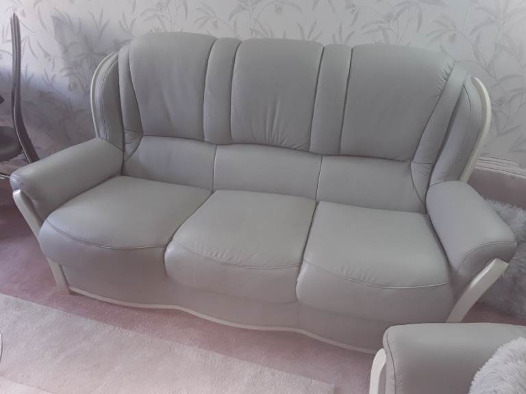 Italian Leather Sofa and Recining armchair  